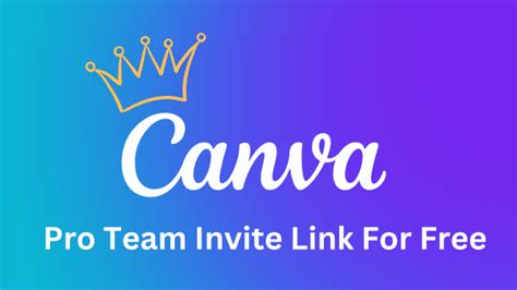 canva pro invitation link